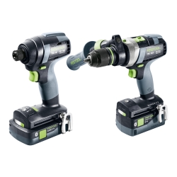 FESTOOL Schrauber- und Bohrer-Set TID 18 5,0/4,0-Set TPC 18/4