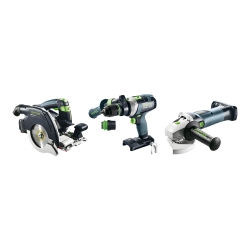 FESTOOL Akku-Combo-Set Holzbau HKC 55/TPC 18/AGC 18/TB M 137