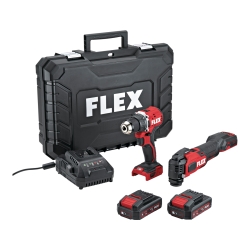 FLEX Akku-DUOPack DD 2G 18.0-EC LD + MT 18.0-EC Akku-Bohrschrauber-Multitool-Set