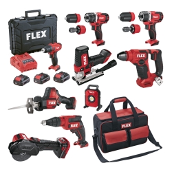 FLEXPACK 12V: 3 Akku-Maschinen 12 V + Zubehör zum Sonderpreis