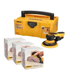 MIRKA-Set DEROS II mit Ultimax Ligno Schleifscheiben