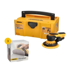 MIRKA-Set DEROS II mit Abranet Schleifscheiben