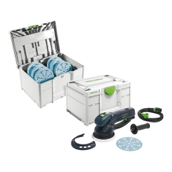 FESTOOL Getriebe-Exzenterschleifer ROTEX RO 150 FEQ-SYS GR mit Schleifmittelsystainer