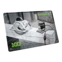 FESTOOL 100 Jahre Blechschild Retro Maschinen MES-FT1 100Y