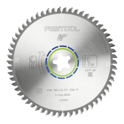 FESTOOL Kreissägeblatt ALUMINIUM/PLASTICS HW 190x2,6 FF TF58