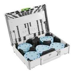 FESTOOL Schleifmittel-Systainer³ SYS-STF D125 GR-Set Granat