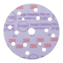 3M 260L+ Hookit Discs Purple, Ø 150 mm, 15-Loch