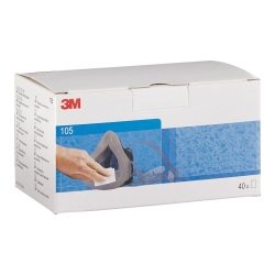 3M Reinigungstüchern für Mehrweg-Atemschutzmasken 105