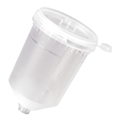 HSM 68000 Fließbecher + Deckel, SPA-System easy line