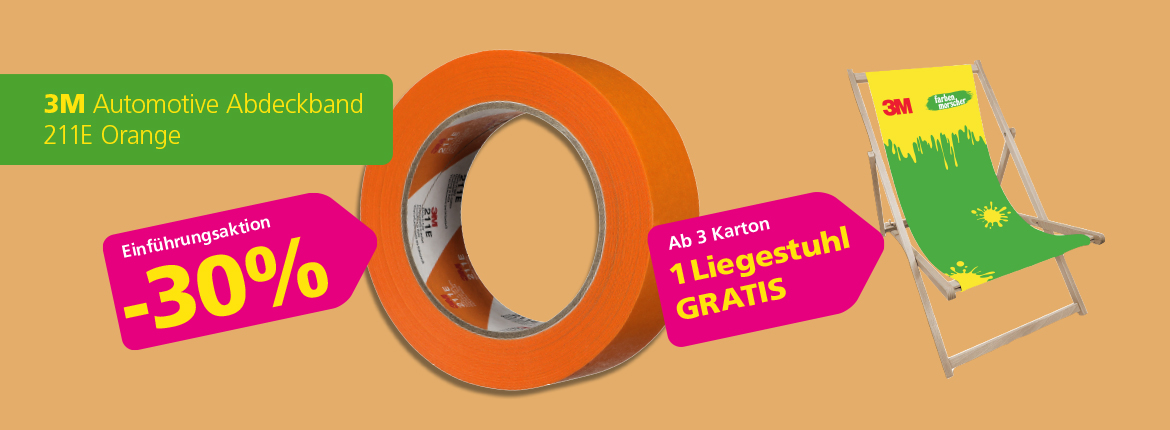 3M Automotive Abdeckband 211E Orange